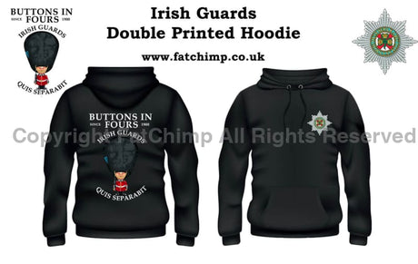 Irish Guards Buttons In Four's Double Side Printed Hoodie