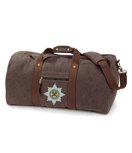 Irish Guards Vintage Canvas Holdall