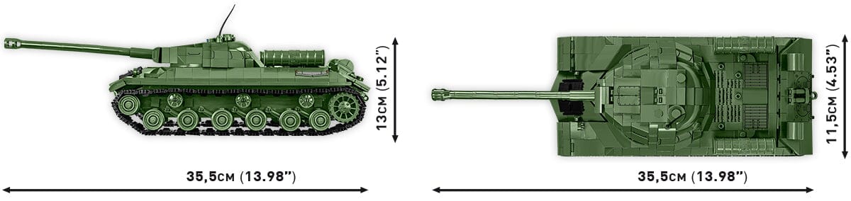 IS-3 Soviet brick tank model 