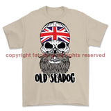 Jack Skull Old Sea Dog Printed T-Shirt