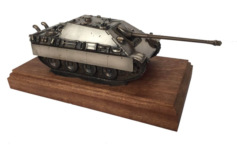 Jagdpanther Bronze Tank Destroyer Model