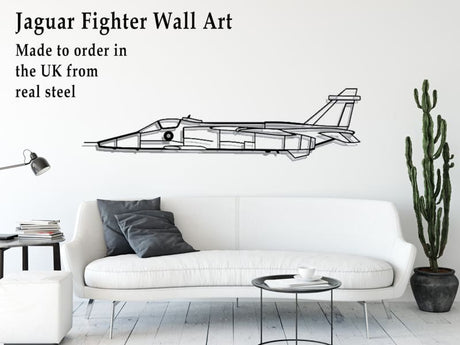 Jaguar Fighter Jet Metal War Art