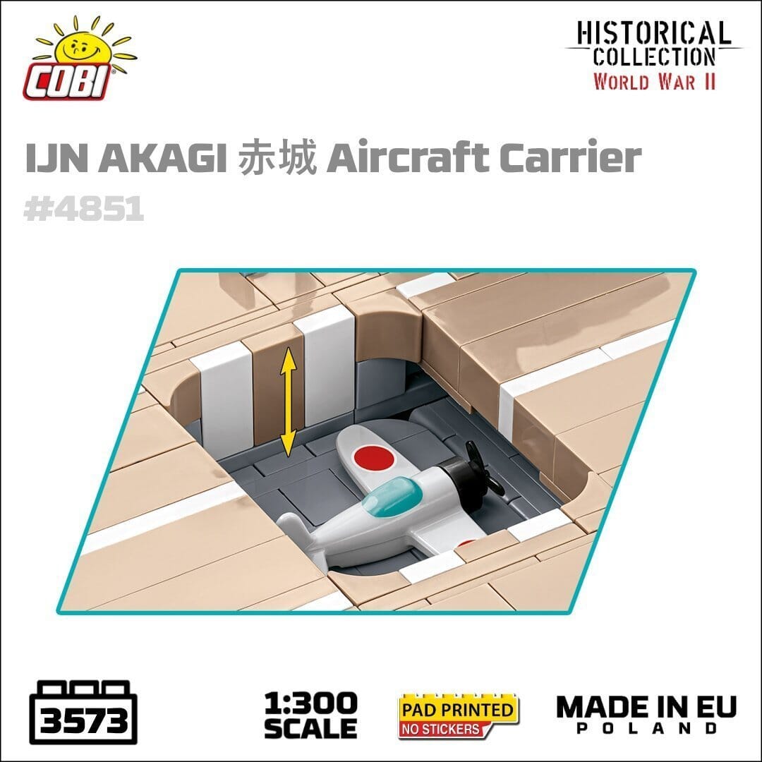 Japanese Akagi - COBI 4851 - 3573 brick aircraft carrier