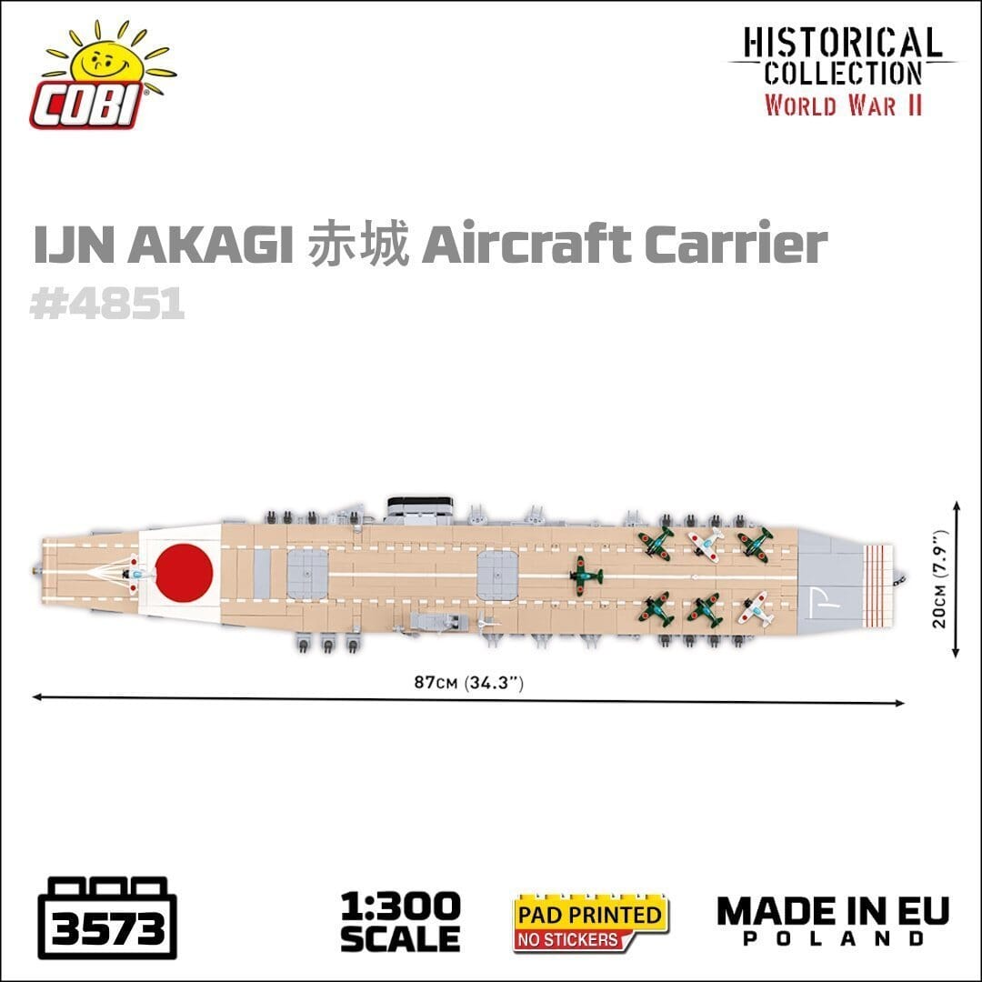 Japanese Akagi - COBI 4851 - 3573 brick aircraft carrier