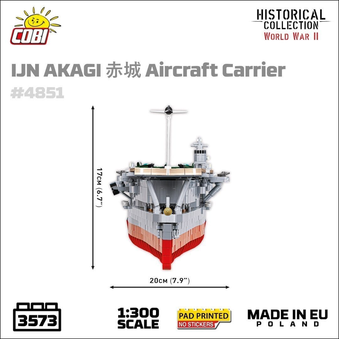 Japanese Akagi - COBI 4851 - 3573 brick aircraft carrier