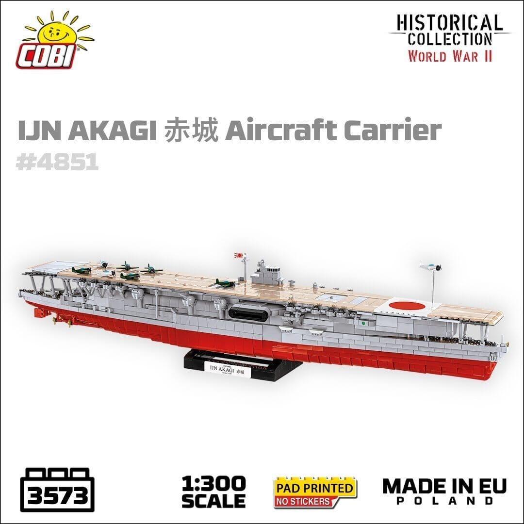 Japanese Akagi - COBI 4851 - 3573 brick aircraft carrier