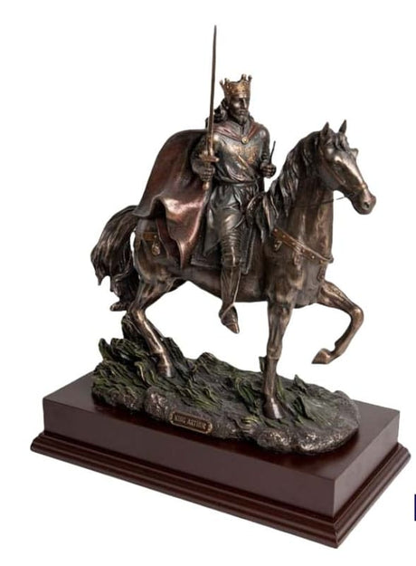 King Arthur on Horseback Cast Bronze Figurine