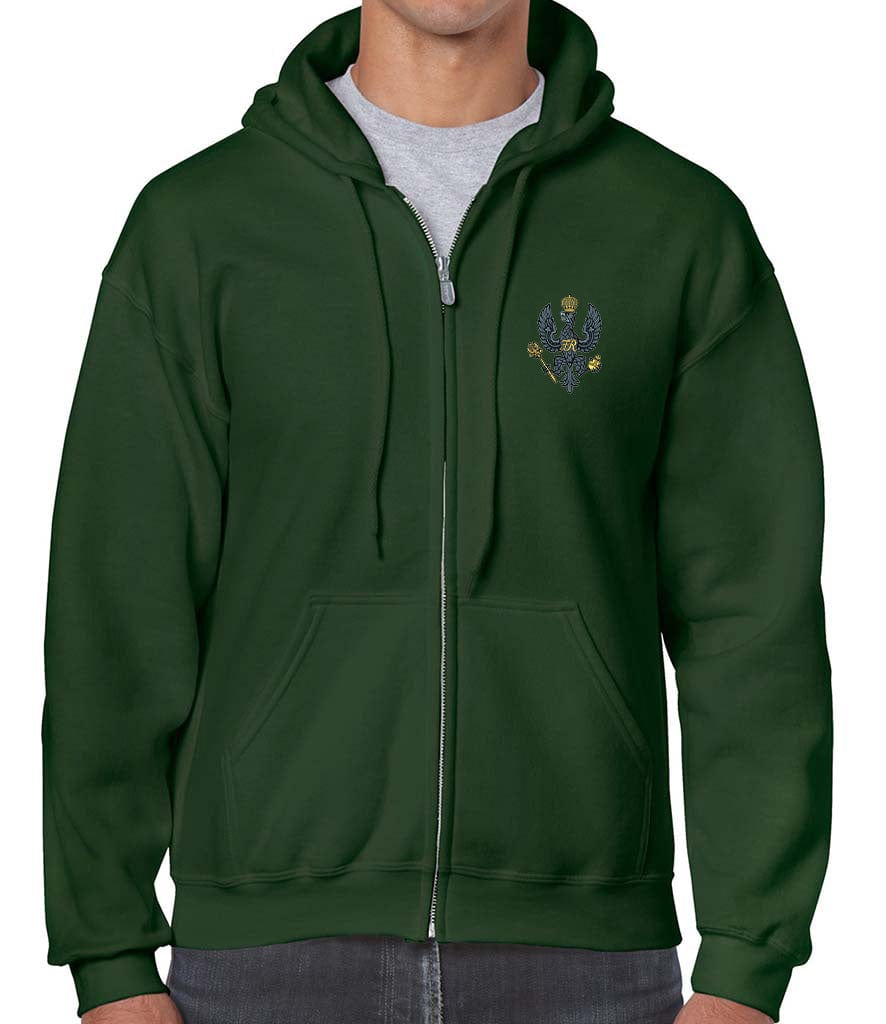 King's Royal Hussars Unisex Full Zip Hoodie