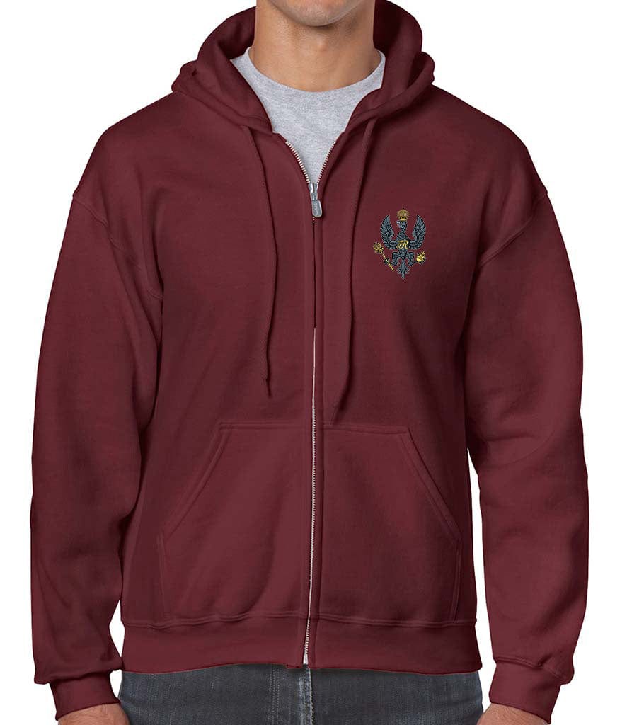 King's Royal Hussars Unisex Full Zip Hoodie