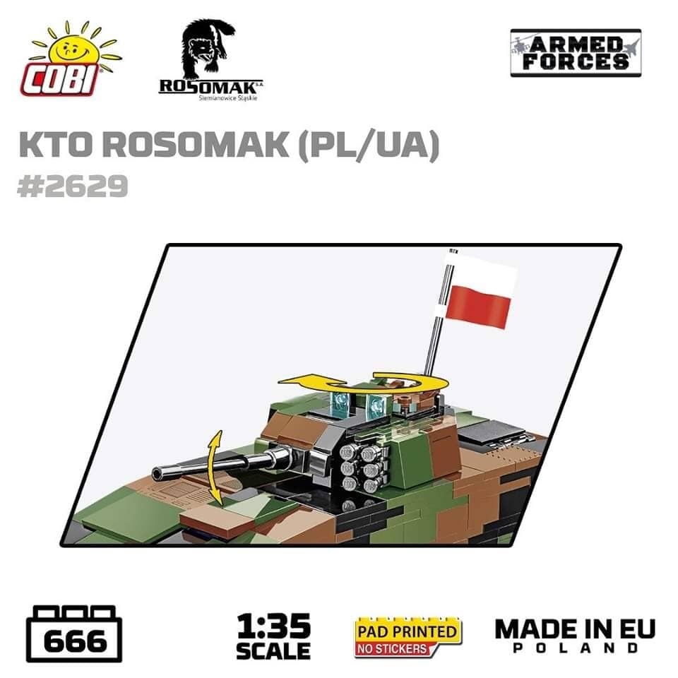 KTO Rosomak armoured car brick model