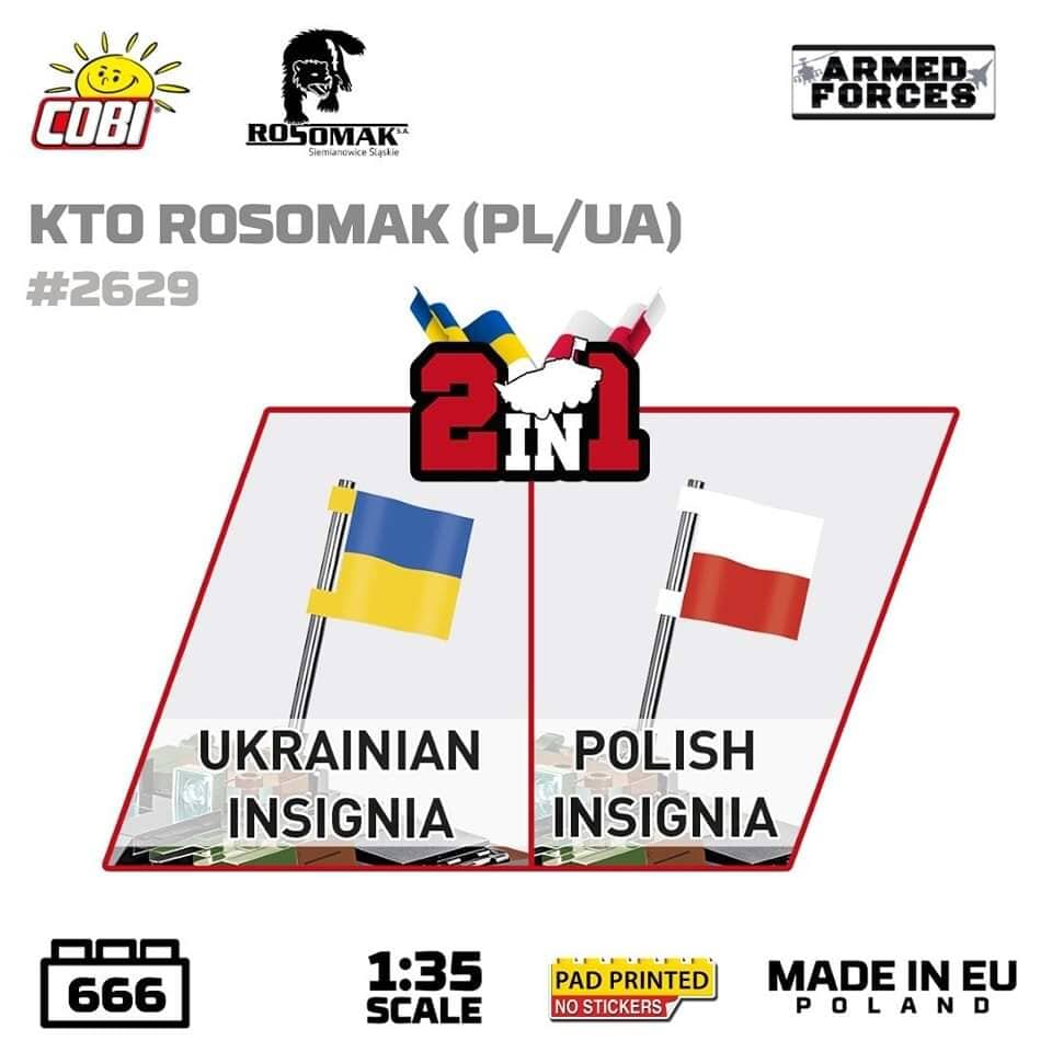 KTO Rosomak armoured car brick model