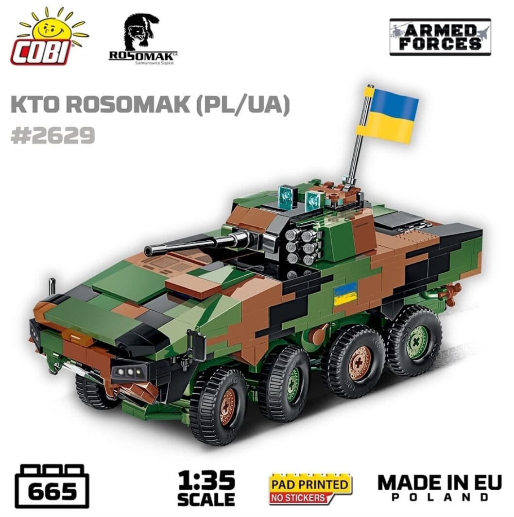 KTO Rosomak armoured car brick model