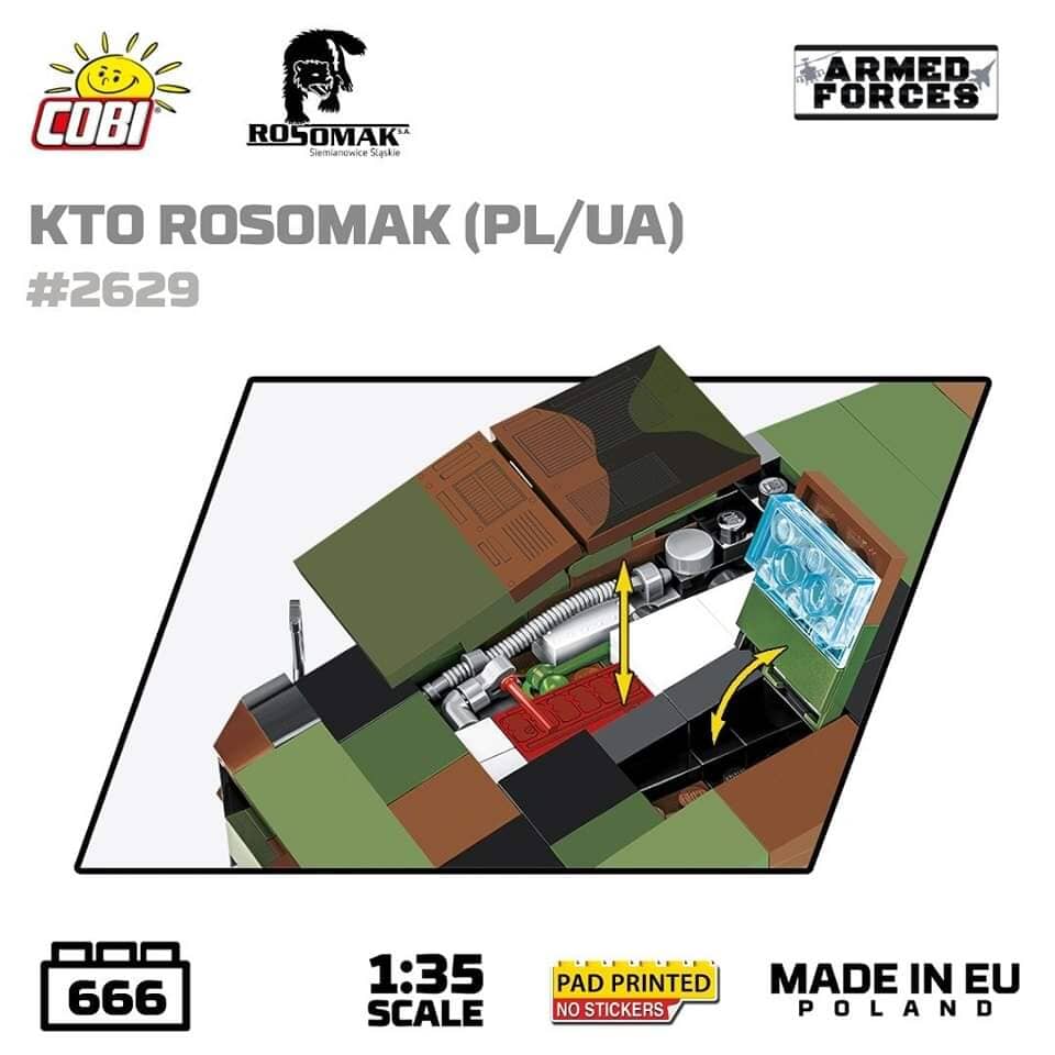 KTO Rosomak armoured car brick model