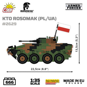 KTO Rosomak armoured car brick model