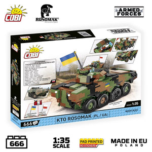 KTO Rosomak armoured car brick model
