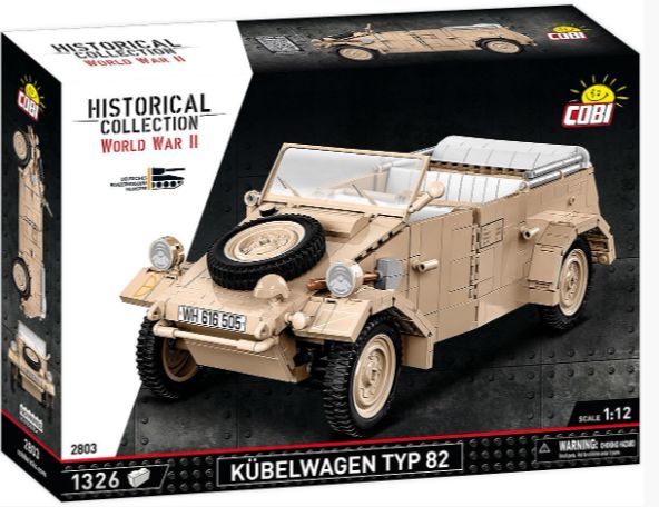 Kubelwagen - Typ 82 brick model - COBI 2803 - 1326 bricks