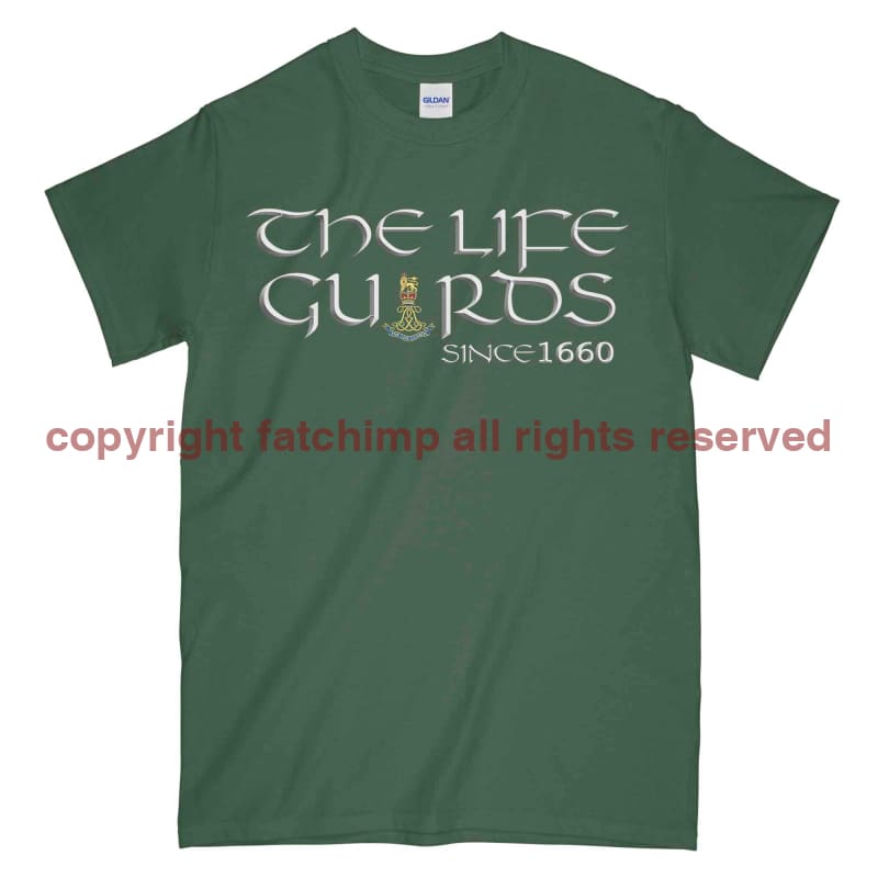 Life Guards Since 1660 Printed T-Shirt Small - 34/36’ / Military Green/Olive