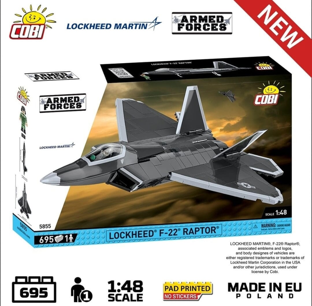 Lockheed F-22 Raptor brick plane model 