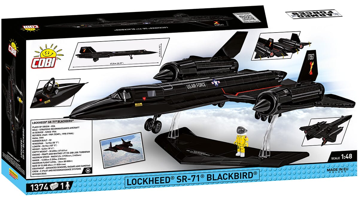 Lockheed SR-71 Blackbird brick aircraft model 