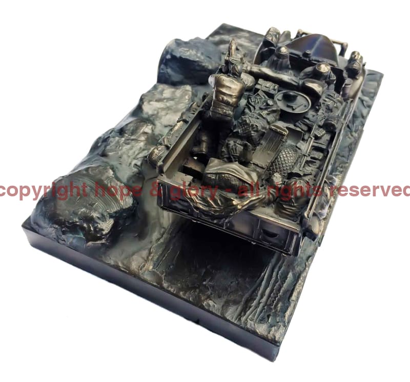 Long Range Desert Group Chevrolet Bronze Statue