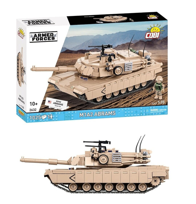 M1A2 Abrams brick tank model - COBI 2632 - 1013 bricks
