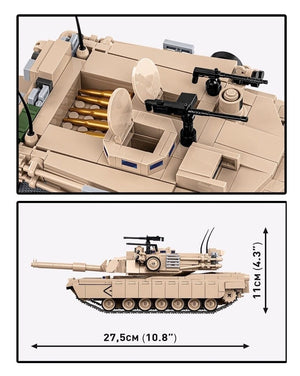 M1A2 Abrams brick tank model - COBI 2632 - 1013 bricks
