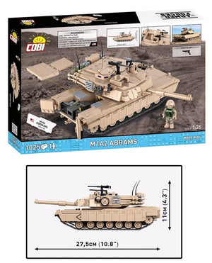 M1A2 Abrams brick tank model - COBI 2632 - 1013 bricks