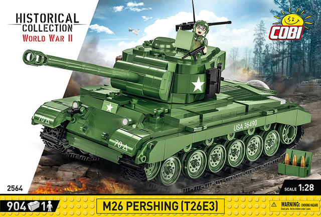 M26 Pershing (T26E3) brick tank model - COBI 2564 - 904 bricks