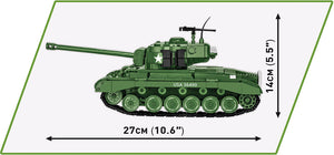M26 Pershing (T26E3) brick tank model - COBI 2564 - 904 bricks