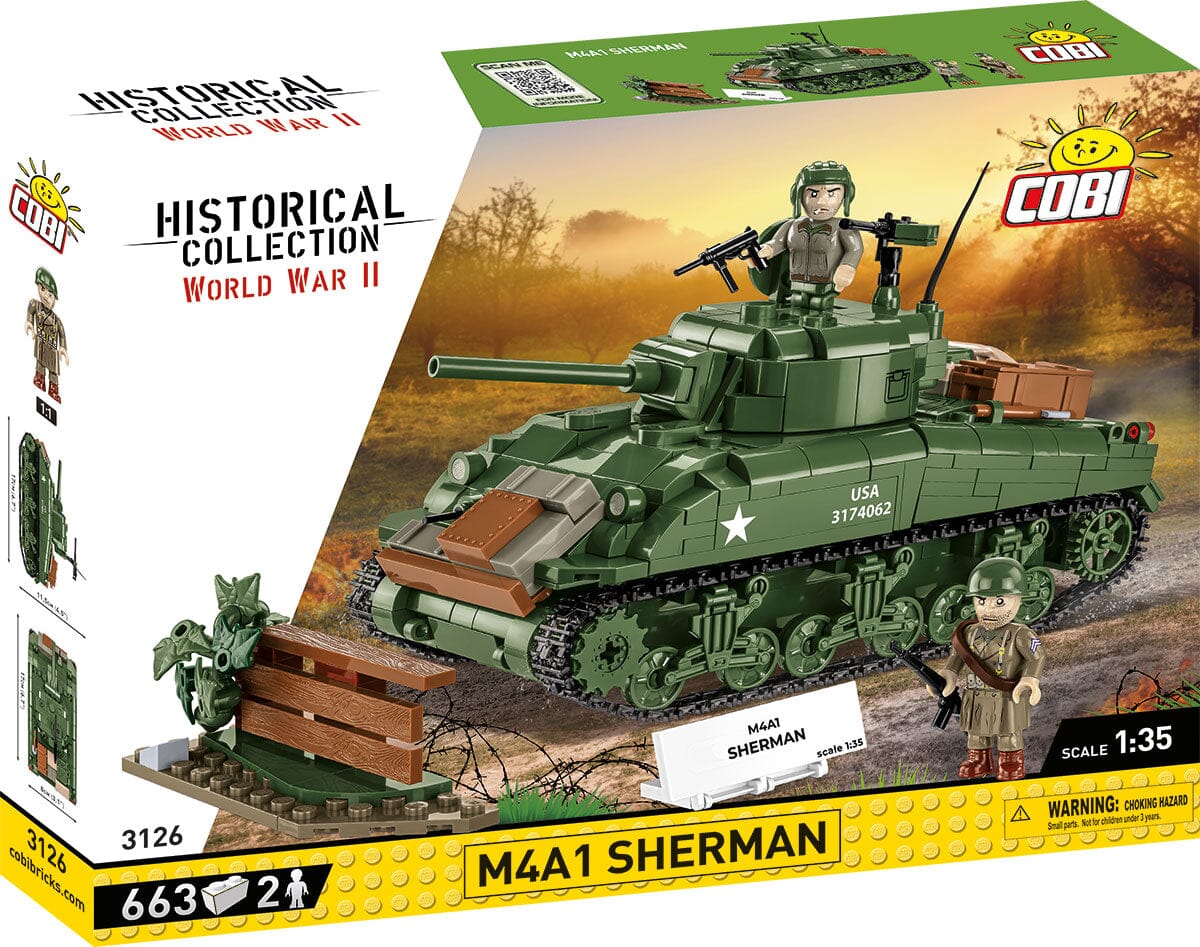 M4A1 Sherman brick tank model 