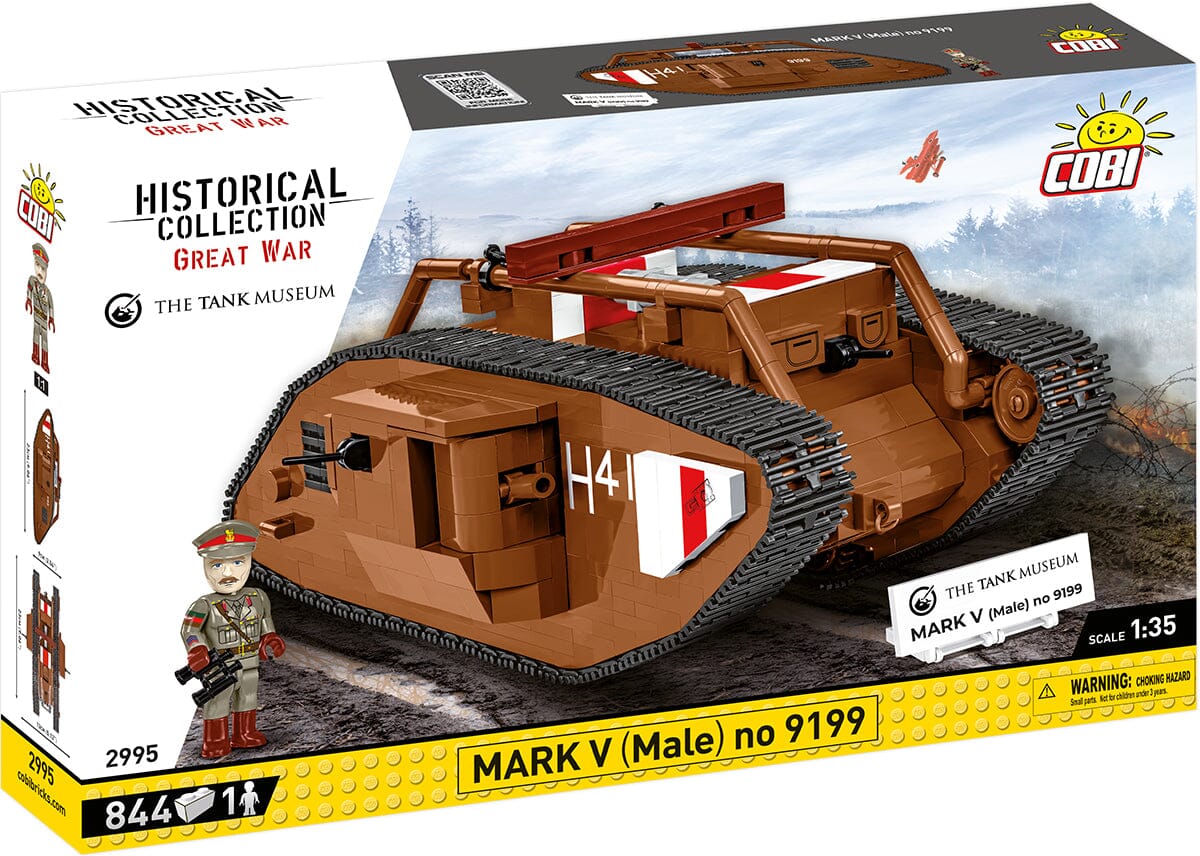 Mark V (Male) no. 9199 WWI brick model - COBI 2995 - 844 bricks