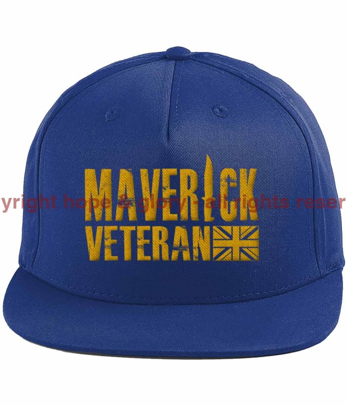 Maverick Veteran Gold Ops Embroidered Baseball Cap French Navy Blue