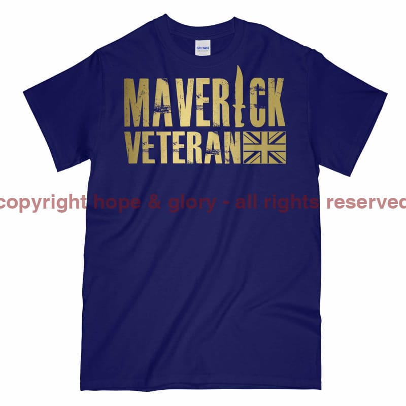 Maverick Veteran Gold Ops Printed T-Shirt