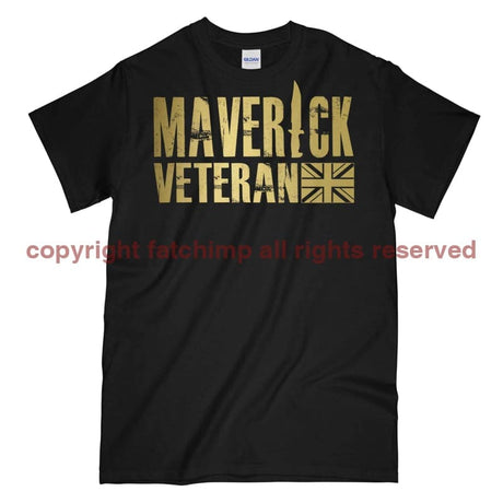Maverick Veteran Gold Ops Printed T-Shirt