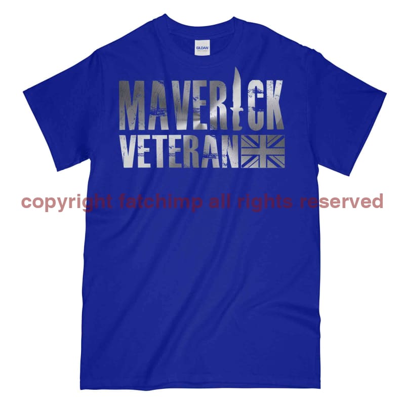 Maverick Veteran Silver Ops Printed T-Shirt