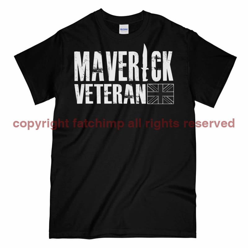 Maverick Veteran White Ops Printed T-Shirt
