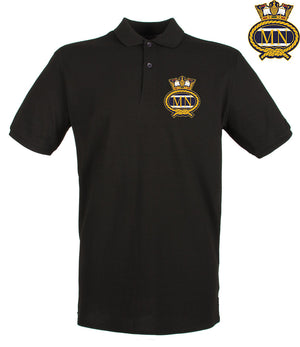 Merchant Navy Embroidered Pique Polo Shirt