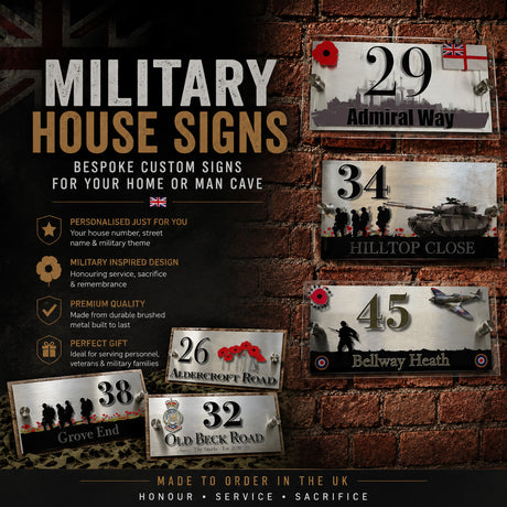 military house signs