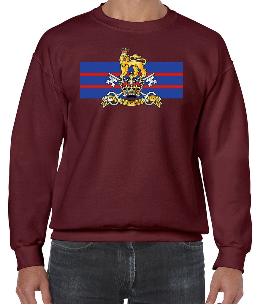 Military Provost Guard Service Front Printed Sweater