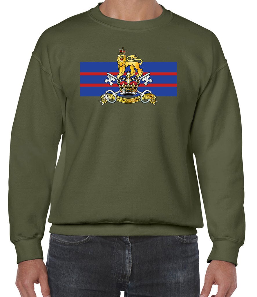 Military Provost Guard Service Front Printed Sweater