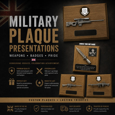 military weapon plaques