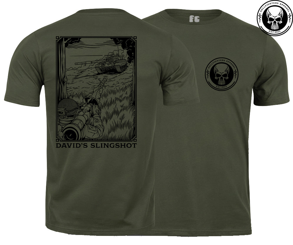 David's Slingshot Anti Tank Platoon Printed T-Shirt