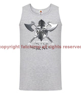 Never Surrender Men’s Athletic Cotton Vest Small - 35/37 Inch Chest / Heather Grey Sports