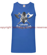 Never Surrender Men’s Athletic Cotton Vest Small - 35/37 Inch Chest / Royal Blue Sports