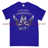 Never Surrender Odin Printed T-Shirt