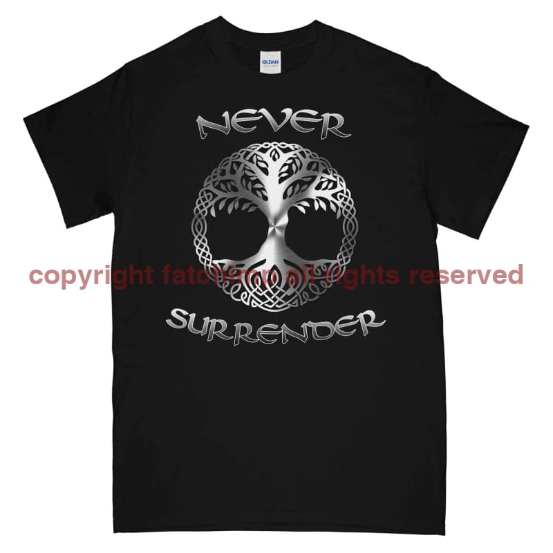 Never Surrender Tree Of Life Printed T-Shirt