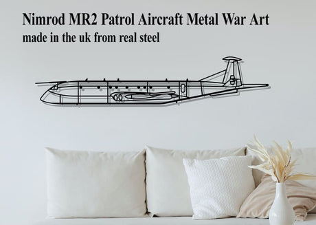 Nimrod Mr2 Patrol Aircraft Metal War Art Without Roundel Markings Military Wall