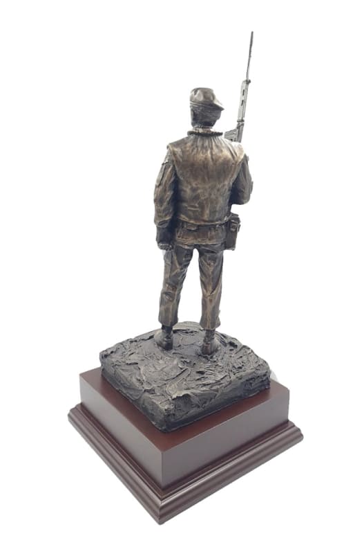 OP BANNER British Soldier Cold Cast Bronze Figurine