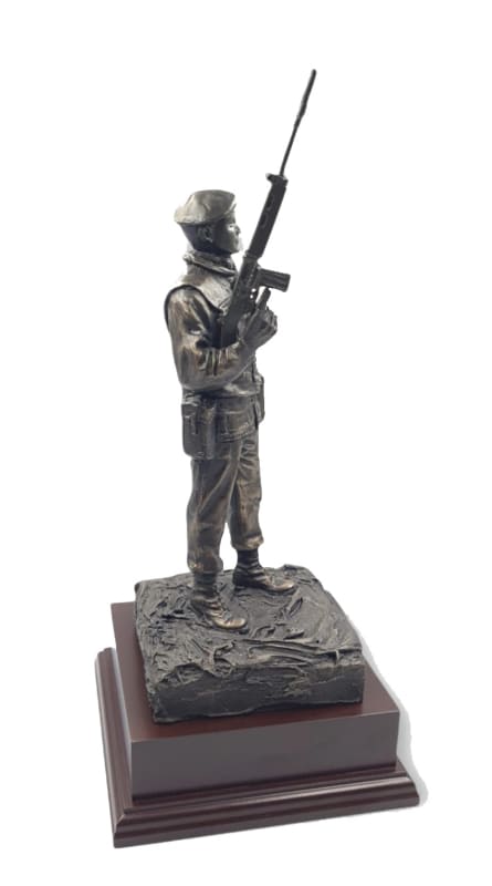 OP BANNER British Soldier Cold Cast Bronze Figurine