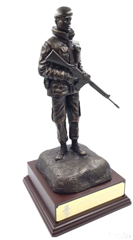 OP BANNER Northern Ireland British Soldier Cold Cast Bronze Figurine